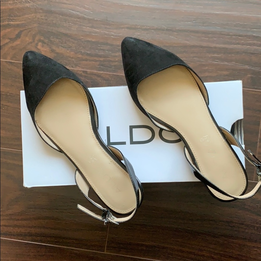 Black Aldo flats